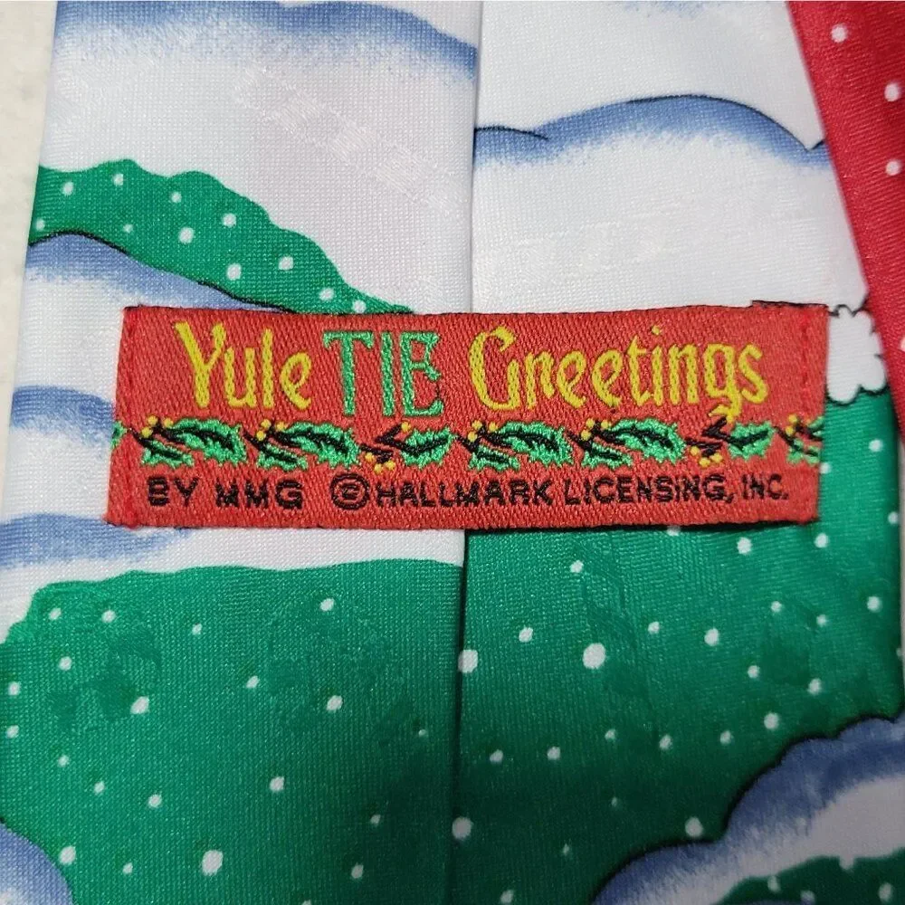 Yule TIE Greetings Christmas Neck Tie Hallmark Mens 57